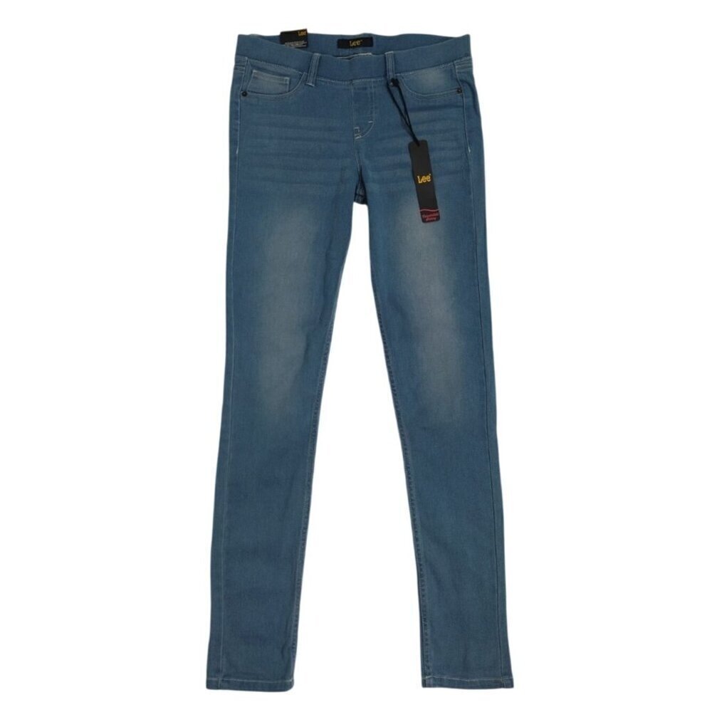 Lee Womens XL Skinny Fit Stretch Denim Jeans Light Blue, cotton/ polyester, NWT
